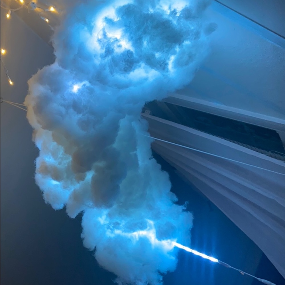 Handmade LED hanging cloud - Picture 2 of 4